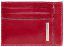Чехол для кредитных карт Piquadro Blue Square PP2762B2R/R, кожа натуральная, красный