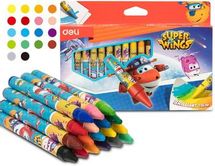 Мелки восковые Deli Super Wings EC21010 EC21010, 18 цветов