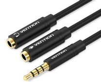 Переходник для наушников VENTION Jack 3.5 (m) -  2xJack 3.5 (f),  0.3м