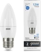 Упаковка ламп LED GAUSS E27,  свеча, 12Вт, 10 шт.