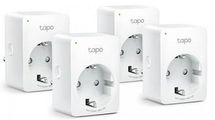 Умная розетка TP-LINK TAPO P100(4-PACK),  EU VDE,  Wi-Fi,  белый