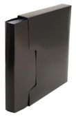 Папка  Бюрократ ДеЛюкс DLVBOX100BLCK,  100шт вкладышей, A4,  пластик,  0.7мм, черный