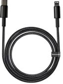 Кабель BASEUS CATLWJ-A01, Lightning (m) - USB Type-C (m), 2м, черный