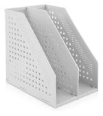 Лоток вертикальный Deli 78999Gray, 168х255х243, пластик, серый