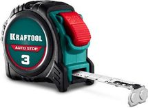 Рулетка строительная Kraftool AutoStop, 3м x16мм