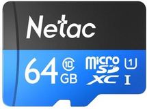 Карта памяти microSDXC UHS-I U1 NETAC P500 64 ГБ