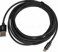 Кабель Lightning (m) -  USB (m),  3м,  черный