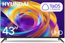 43" Телевизор Hyundai H-LED43BU7012 4K Ultra HD, СМАРТ ТВ, YaOS, черный