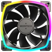 Вентилятор MONTECH RX120 Reverse, 120мм, 4-pin, ARGB, черный