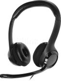 Гарнитура Logitech H390, проводные, черный / серый