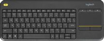 Клавиатура Logitech K400 Plus, беспроводная,  мембранная, черный