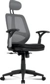 Кресло BRABIX Saturn ER-400, сетка/ткань, до 90кг,  черный/серый