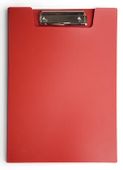 Папка клип-борд Бюрократ -PD602RED, A4, пластик, красный, с крышкой