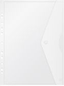Конверт на кнопке Бюрократ -PK880CLEAR/1,  A4 пластик,  0.18мм,  прозрачный