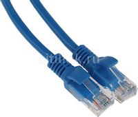 Патч-корд CABLEXPERT PP12-3M/B литой (molded), UTP, кат.5E, 3м, синий