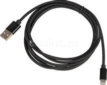 Кабель Lightning (m) -  USB (m),  2м,  черный