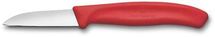 Нож кухонный Victorinox Swiss Classic 6.7301.C1, разделочный, для чистки овощей и фруктов, 60мм, заточка прямая, стальной, красный