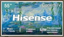 55" Телевизор Hisense 55S7S QLED, 4K Ultra HD, СМАРТ ТВ, HomeOS, угольно-серый