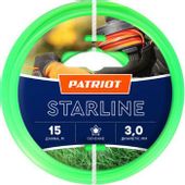 Леска для садовых триммеров Patriot Starline, 3.0мм, 15м
