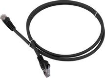 Патч-корд LanMaster вилка RJ-45, вилка RJ-45, кат.6, LSZH, 1м, черный