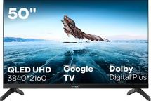 50" Телевизор Vitek VT-50QUBS500 QLED, 4K Ultra HD, СМАРТ ТВ, Google TV, черный