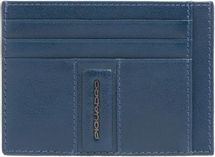 Чехол для кредитных карт Piquadro Victor PP2762W143R/BLU, кожа натуральная, синий