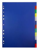 Разделитель индексный Бюрократ ID116E,  A4,  пластик,  12