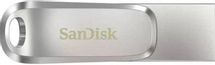 Флешка USB Sandisk Ultra Dual Drive Luxe 128ГБ, USB3.0, серебристый