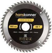 Пильный диск HANSKONNER H9025-190-30-48, 190мм, по дереву