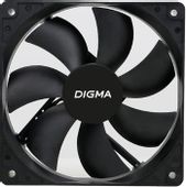 Вентилятор Digma DFAN-120-7 120мм, 3-pin, от БП:4-pin (Molex), черный