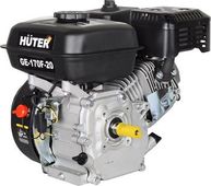 Двигатель бензиновый Huter GE-170F-20, 4-х тактный, 7л.с., 5.2кВт, для садовой техники