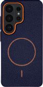Чехол (клип-кейс) ZIBELINO ECO-Leather, для Samsung Galaxy S26 Ultra, синий