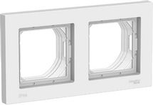 Рамка Schneider Electric ATN440102 (ATN440102) накладная 2шт горизонтальный монтаж ABS пластик белый