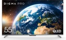 55" Телевизор DIGMA PRO QLED 55D QLED, 4K Ultra HD, СМАРТ ТВ, Google TV, черный графит