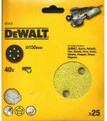 Круг шлифовальный 25 шт. DeWALT DT3131-QZ, 150мм, по дереву, металлу