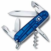 Складной нож Victorinox Spartan, функций: 12, 91мм, синий полупрозрачный
