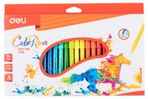 Фломастеры Deli ColoRun EC10020, 24 цв., коробка с европодвесом