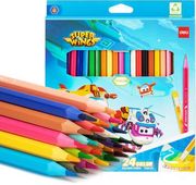Карандаши Deli Super Wings EC126-24 EC126-24, шестигранный, пластик, коробка с европодвесом, 24