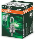 Лампа автомобильная галогенная Osram 64193ULT, H4, 1шт