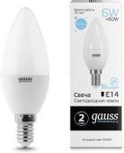 Упаковка ламп LED GAUSS E14, свеча, 6Вт, 10 шт.