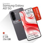 Смартфон Samsung Galaxy A57 5G 8/256Gb, 2 nano SIM + eSIM, серый