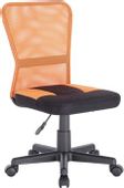 Кресло BRABIX Smart MG-313, сетка/ткань, до 100кг, черный/оранжевый