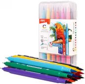 Фломастеры Deli Color Emotion EC151-12, 12 цв., пластиковая коробка