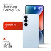 Смартфон Samsung Galaxy S26 12/512Gb, 2 nano SIM + 2 eSIM, голубой