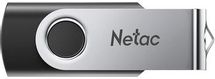 Флешка USB NETAC U505 16ГБ, USB3.0, черный и серебристый