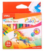 Мелки восковые Deli Colorun EC20820 EC20820, 24 цвета