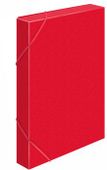 Папка-короб Бюрократ -BA40/07RED, пластик, 40мм, A4, красный