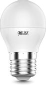 Упаковка ламп LED GAUSS E27, шар, 6Вт, 10 шт.