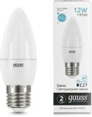 Упаковка ламп LED GAUSS E27,  свеча, 12Вт, 10 шт.