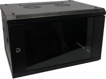 Шкаф коммутационный 5BITES TC6401-06B TC6401-06B настенный, стекло/металл передняя дверь, 6U, 600x370x450 мм